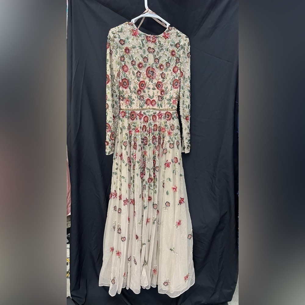 Mac Duggal 5533 Embellished High Neck Long Sleeve A Line Gown - Picture 9 of 14